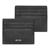 Кожен визитник Classic Grained Black