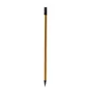 Black wooden pencil with an eraser