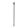 Black wooden pencil with an eraser