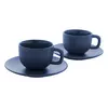 Cappuccino cup set with saucers