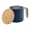 Steel thermomug with a bamboo lid 300 ml