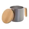 Steel thermomug with a bamboo lid 300 ml