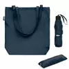 Windproof foldable umbrella set with a bag