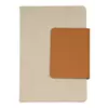 A5 notebook with leather cover and card compartment