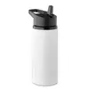 Metal bottle with a straw 500 ml.