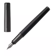 Metal fountain pen Minimal Dark Chrome