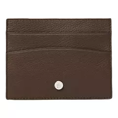 Визитник Button Brown