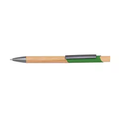 Metal ball pen with bamboo elements
