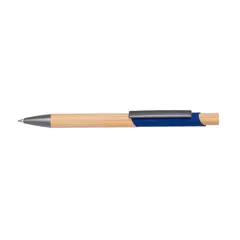 Metal ball pen with bamboo elements