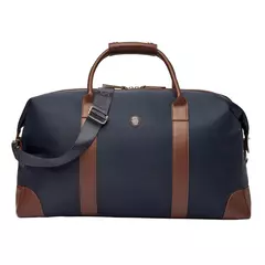 Пътна чанта Button Navy & Brown