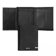 Вертикален портфейл Classic Iconic Black