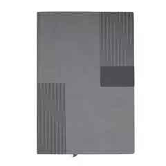 Notebook with thermal leather and metal plate