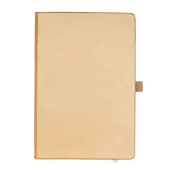 Notebook with hard covers made of thermo eco leather