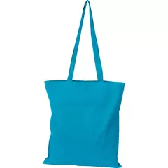 Cotton shopping bag with long handles 140 gr/m².