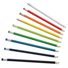 Promotional pencil with colored rubber Melart