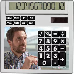 desk calculator with insert