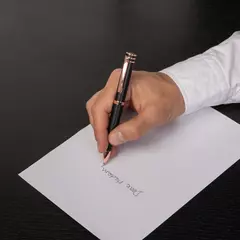 Metal ball pen Austin Black/Rosegold