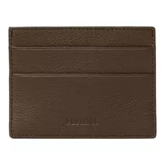 Визитник Button Brown