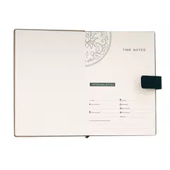 Hardcover A5 notebook with geometric shapes