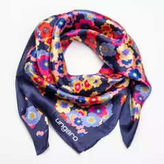 Копринен шал Chiara Navy