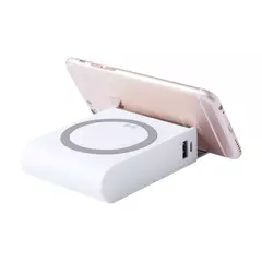Преносима батерия 8000 mAh с вградено безжично зарядно