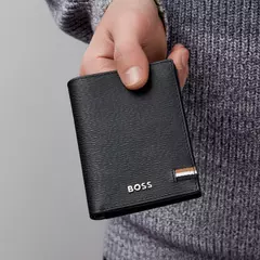 Вертикален визитник с копче Iconic Black