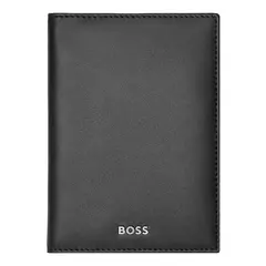 Вертикален портфейл за карти Trifold Classic Smooth Black