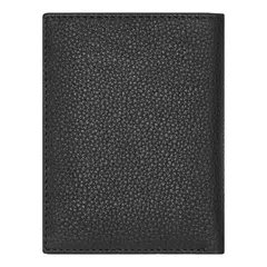 Вертикален портфейл за карти Trifold Classic Grained Black