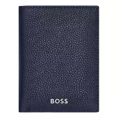 Вертикален портфейл за карти Trifold Classic Grained Navy