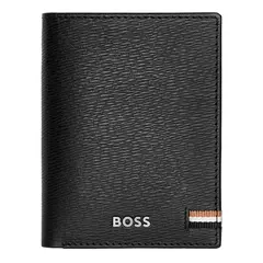 Вертикален портфейл за карти Trifold Iconic Black