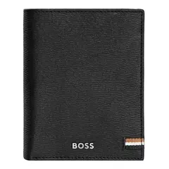 Вертикален портфейл Classic Iconic Black