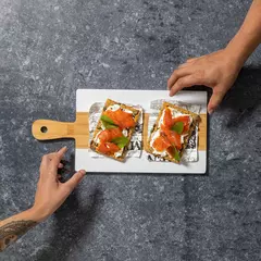 Кухненска дъска от бамбук и мрамор