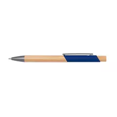 Metal ball pen with bamboo elements