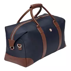Пътна чанта Button Navy & Brown