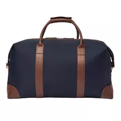 Пътна чанта Button Navy & Brown