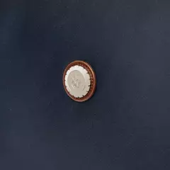 Пътна чанта Button Navy & Brown