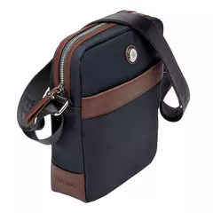 Чанта за през рамо Button Navy & Brown
