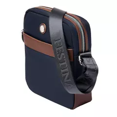 Чанта за през рамо Button Navy & Brown
