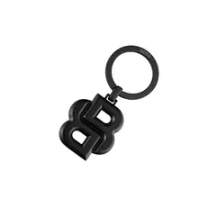 Метален ключодържател Double B Matt Black