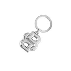 Key ring Double B Shiny Chrome