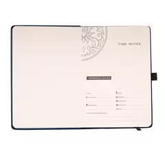 Notebook with hard covers made of thermo eco leather