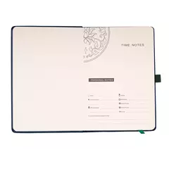 Notebook with hard covers made of thermo eco leather