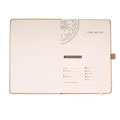 Notebook with hard covers made of thermo eco leather