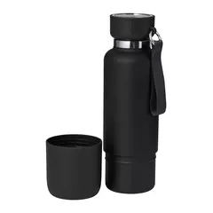 Stainless steel thermos with cup