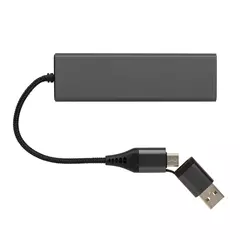 Terra RCS рециклиран алуминиев хъб с USB портове