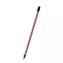 Black wooden pencil with an eraser