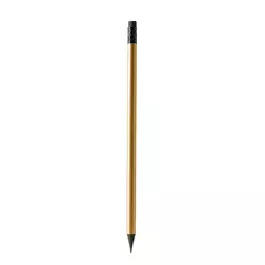 Black wooden pencil with an eraser