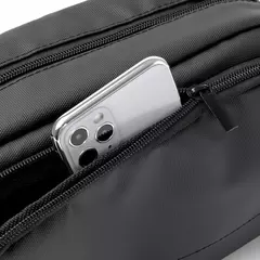 Eco-leather toiletry bag with two compartments