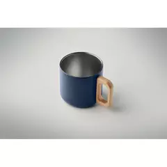 Double wall mug with a wooden handle 350 ml