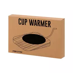Cup warming coaster made of bamboo